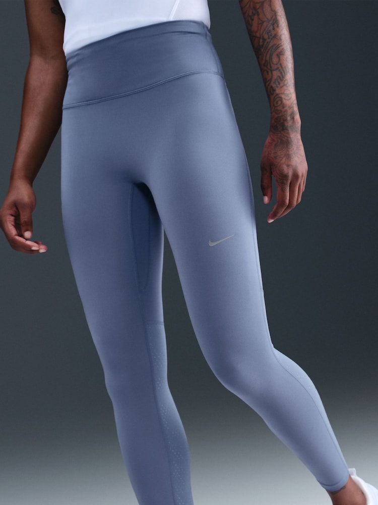 Nike World Indigo Blue Tempo Reflective DriFIT 7/8ths Leggings - Image 8 of 8 Nike World Indigo Blue Tempo Reflective DriFIT 7/8ths Leggings - Image 8 of 8