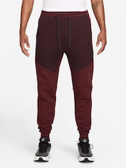 Nike Dark Team Red Tech Fleece Joggers - Image 1 of 3
