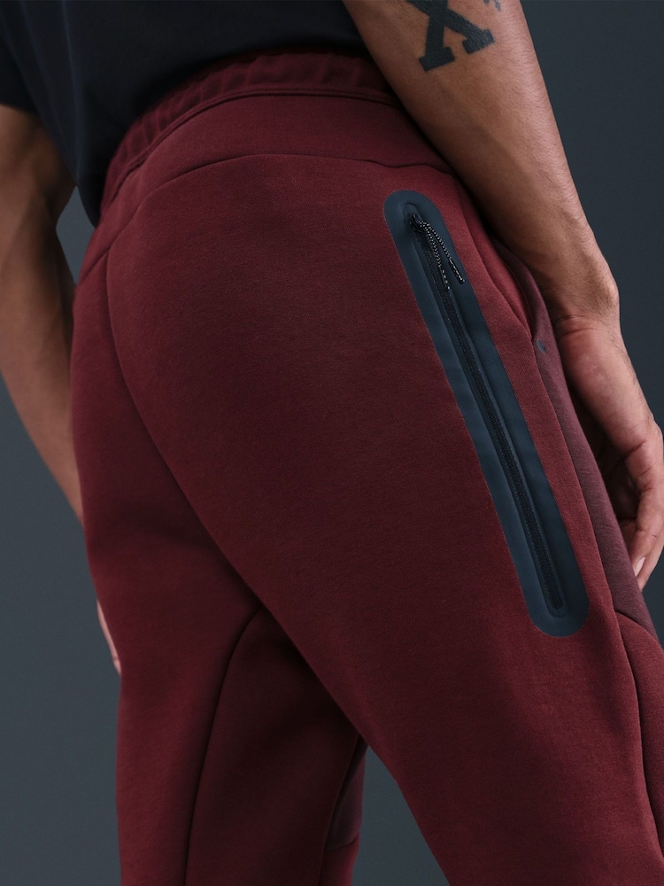 Nike Dark Team Red Tech Fleece Joggers - Image 5 of 5