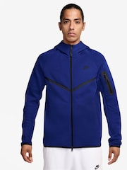 Nike Blue Tech Fleece Full Zip Windrunner Hoodie - Image 1 of 3