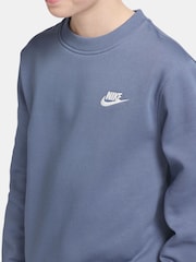 Nike World Indigo Blue Club Fleece Sweatshirt - Image 2 of 3