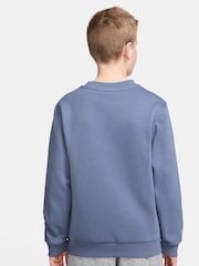 Nike World Indigo Blue Club Fleece Sweatshirt - Image 3 of 3
