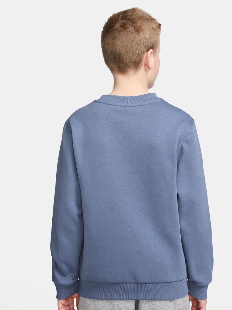 Nike World Indigo Blue Club Fleece Sweatshirt - Image 3 of 3