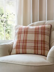 Laura Ashley Russet Padbury Check Cushion - Image 1 of 5