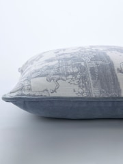 Laura Ashley Chambray Blue Braysmith Toile Cushion - Image 4 of 6
