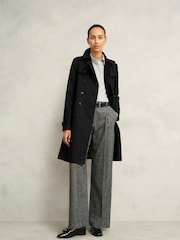 Hobbs Black Skylar Trench Coat - Image 1 of 3