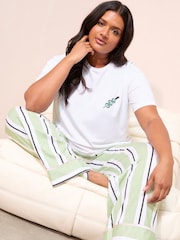 Friends Like These Green Curve Martini Nightwear Set - Image 1 of 5
