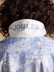 Joules Lara Blue Toile Print Striped Rugby Shirt - Image 7 of 9