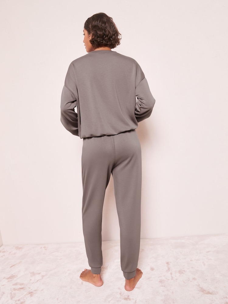 Friends Like These Grey Premium Nightwear Jogging Pyjama Bottoms - Image 4 of 4
