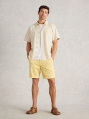 White Stuff Natural Ely Short Sleeve Shirt - Image 1 of 6