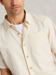 White Stuff Natural Ely Short Sleeve Shirt - Image 4 of 6
