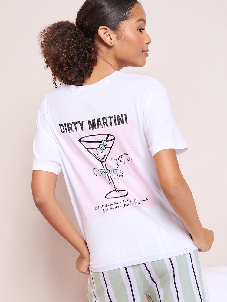 Friends Like These Green Martini Nightwear Set - Image 2 of 5