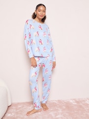 Friends Like These Blue Polar Bear Nightwear Set - Image 1 of 4
