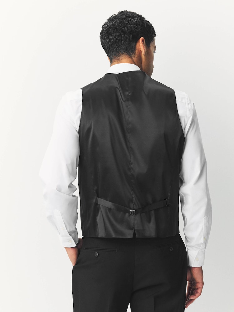 BOSS Black Chrome Slim Fit Tailored Waistcoat - Image 2 of 5