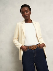 Hobbs Brown Abbie Woven Belt - Image 2 of 3