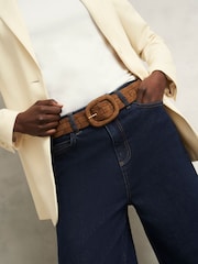 Hobbs Brown Abbie Woven Belt - Image 3 of 3