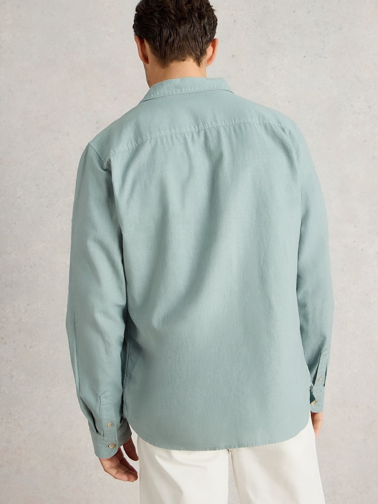 White Stuff Blue Sky Ely Long Sleeve Shirt - Image 2 of 6