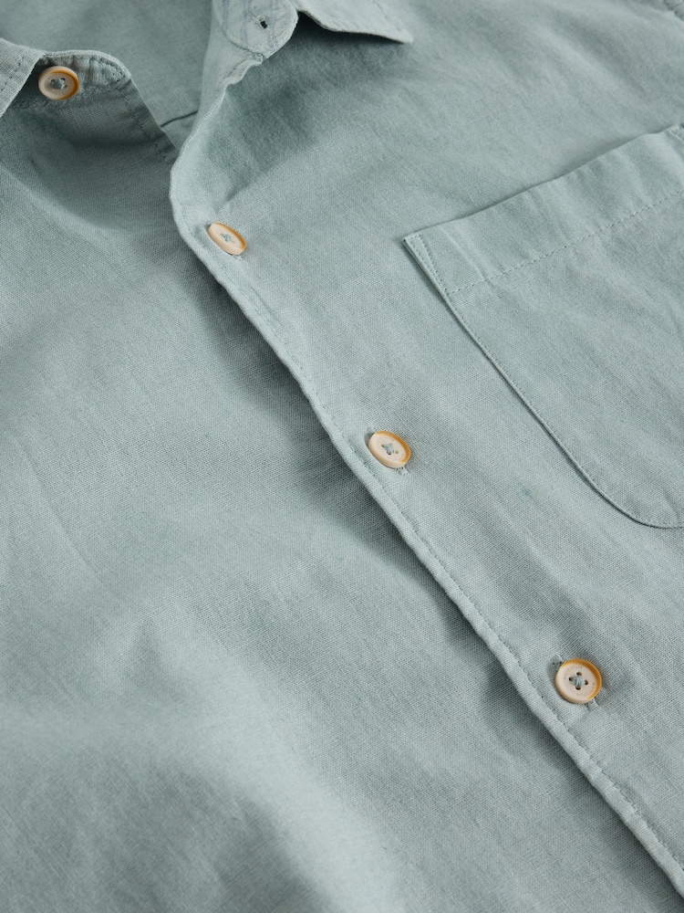 White Stuff Blue Sky Ely Long Sleeve Shirt - Image 6 of 6