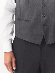 Gris claro - BOSS Slim Fit Tailored Waistcoat - Imagen 4 de 5