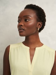 Hobbs Yellow Nadine Top - Image 3 of 4