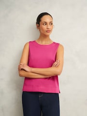 Hobbs Pink 100% Cotton Maddy Top - Image 1 of 4