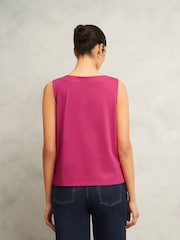 Hobbs Pink 100% Cotton Maddy Top - Image 2 of 4