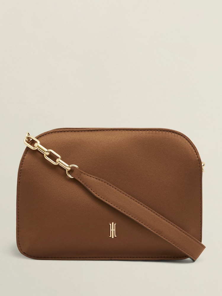 Hobbs Brown Milan Clutch Bag - Image 1 of 3
