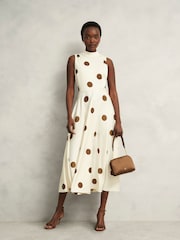 Hobbs Brown Milan Clutch Bag - Image 3 of 3