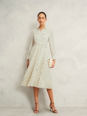 Hobbs White Larina Dress - Image 1 of 4