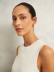 Hobbs White Aubrey Knitted Vest Top - Image 3 of 4
