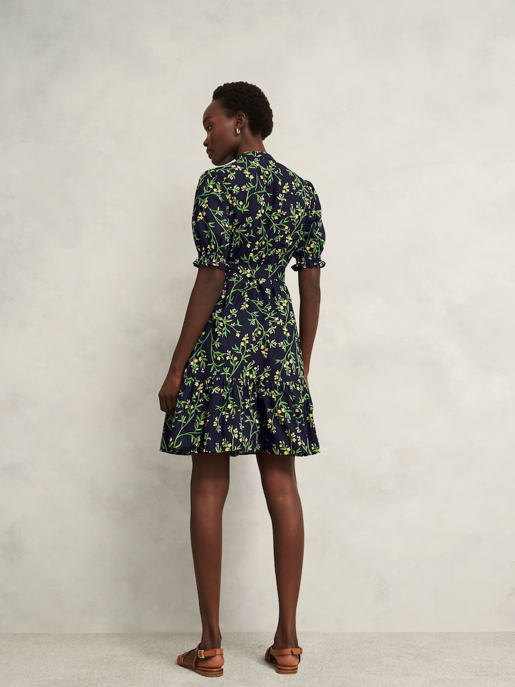 Hobbs Blue Christina Dress - Image 2 of 4 Hobbs Blue Christina Dress - Image 2 of 4