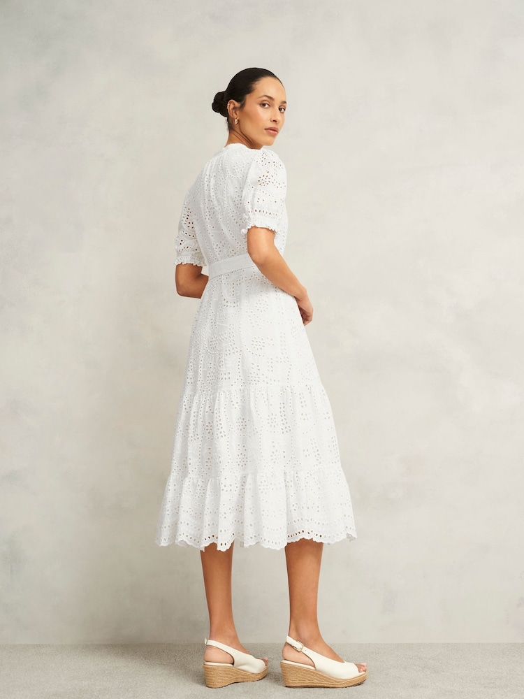 Hobbs White Rosanna Dress - Image 2 of 4