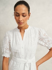 Hobbs White Rosanna Dress - Image 3 of 4