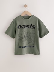 Khaki Oasis Band T-Shirt (3-16yrs) - Image 1 of 4