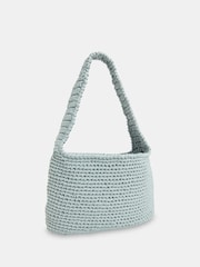 Whistles Blue Adaline Crochet Shoulder Bag - Image 2 of 5