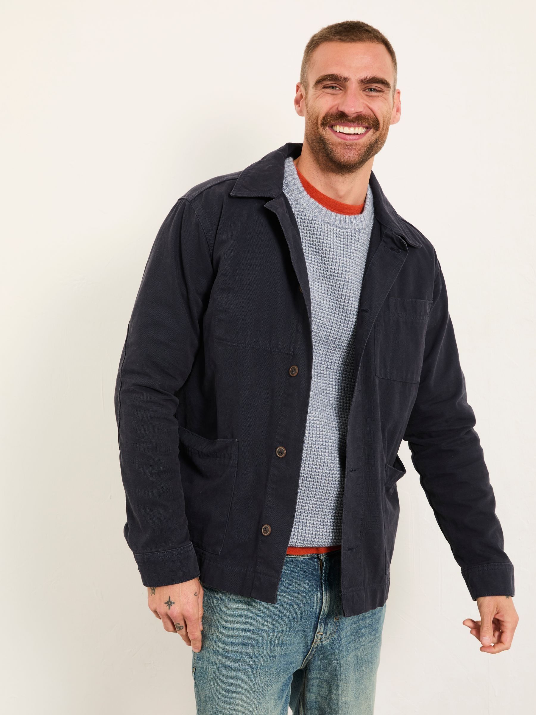Fat Face - Men - Worker Jacket - Navy