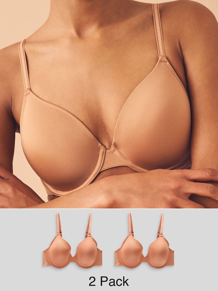 Karamelna v kožni barvi - Komplet 2 majic s kratkimi rokavi AE Smoothing Ultimate Comfort - Slika 1 iz 10 Karamelna v kožni barvi - Komplet 2 majic s kratkimi rokavi AE Smoothing Ultimate Comfort - Slika 1 iz 10
