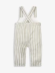 The Little Tailor Baby Green Woven Dungaree and T-Shirt Set - Image 7 of 10