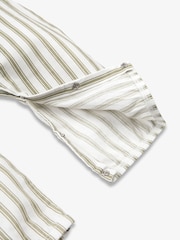 The Little Tailor Baby Green Woven Dungaree and T-Shirt Set - Image 8 of 10