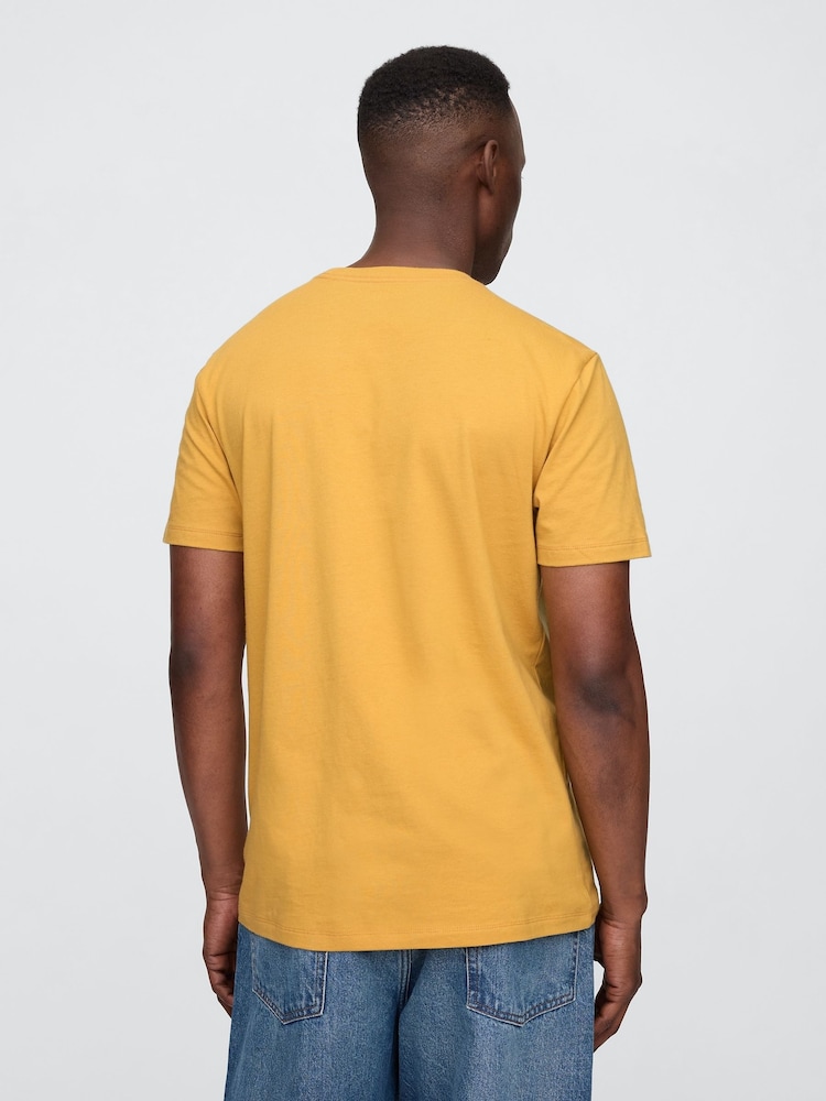 Gap Yellow Logo T-Shirt - Image 2 of 5 Gap Yellow Logo T-Shirt - Image 2 of 5