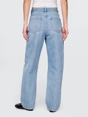 Gap Blue Distressed High Waisted Barrel Jeans - Image 2 of 8