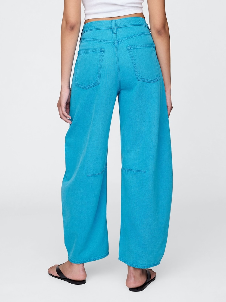 Gap Blue High Waisted UltraSoft Horseshoe Jeans - Image 2 of 6