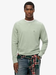 Superdry Blue 100% Cotton Classic Essential Sweatshirt - Image 1 of 6