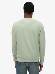 Superdry Blue 100% Cotton Classic Essential Sweatshirt - Image 2 of 6