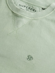 Superdry Blue 100% Cotton Classic Essential Sweatshirt - Image 6 of 6