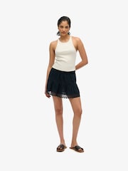 Superdry White Essential Logo Racer 100% Cotton Vest Top - Image 3 of 6