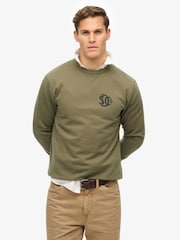 Superdry Green The Merchant Store 100% Cotton Sweatshirt - Image 1 of 6