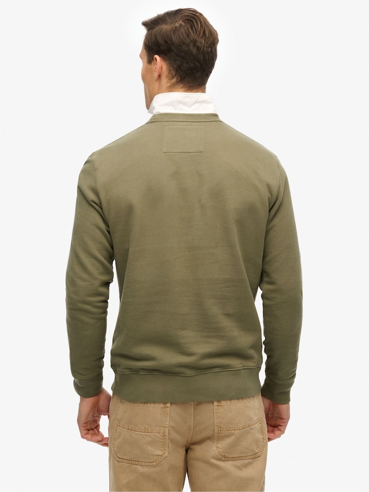 Superdry Green The Merchant Store 100% Cotton Sweatshirt - Image 2 of 6