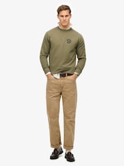 Superdry Green The Merchant Store 100% Cotton Sweatshirt - Image 3 of 6