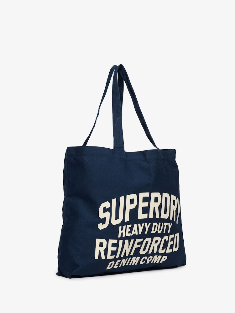 Superdry Blue Tote Bag - Image 2 of 3